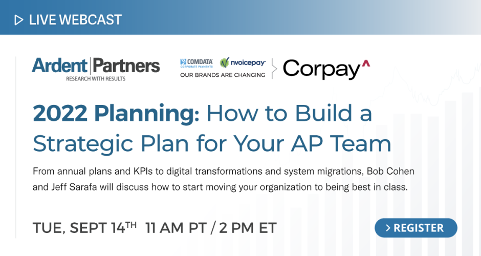New Webinar: How to Build a Strategic Plan for Your AP Team