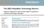 Ardent Partners Launches 2023 ePayables Technology Advisor Report