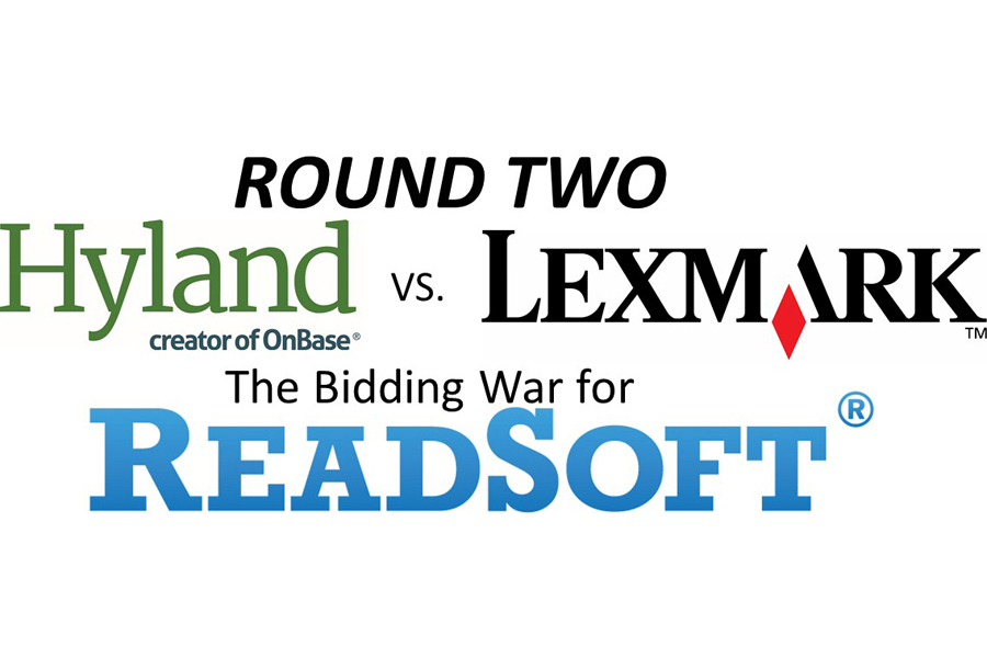 Hyland, Lexmark Outbid Each Other a Second Time for ReadSoft