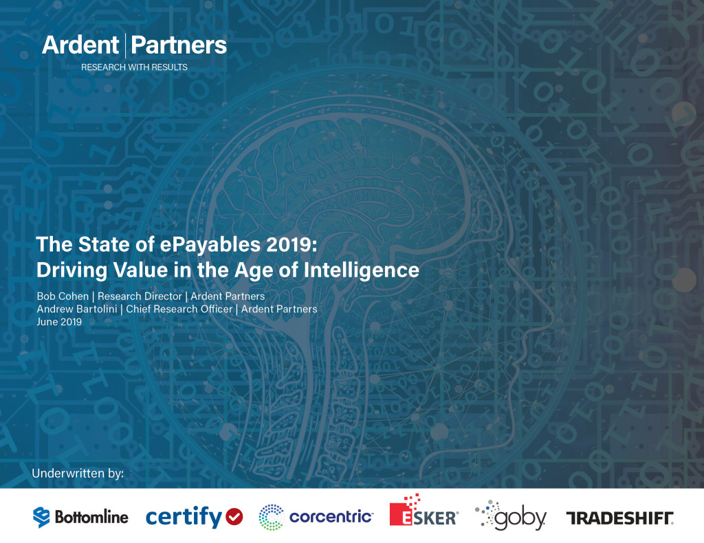 Monday First Thing: The State of ePayables 2019 – Driving Value in the Age of Intelligence