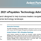 Ardent Partners Launches ePayables Technology Advisor Report